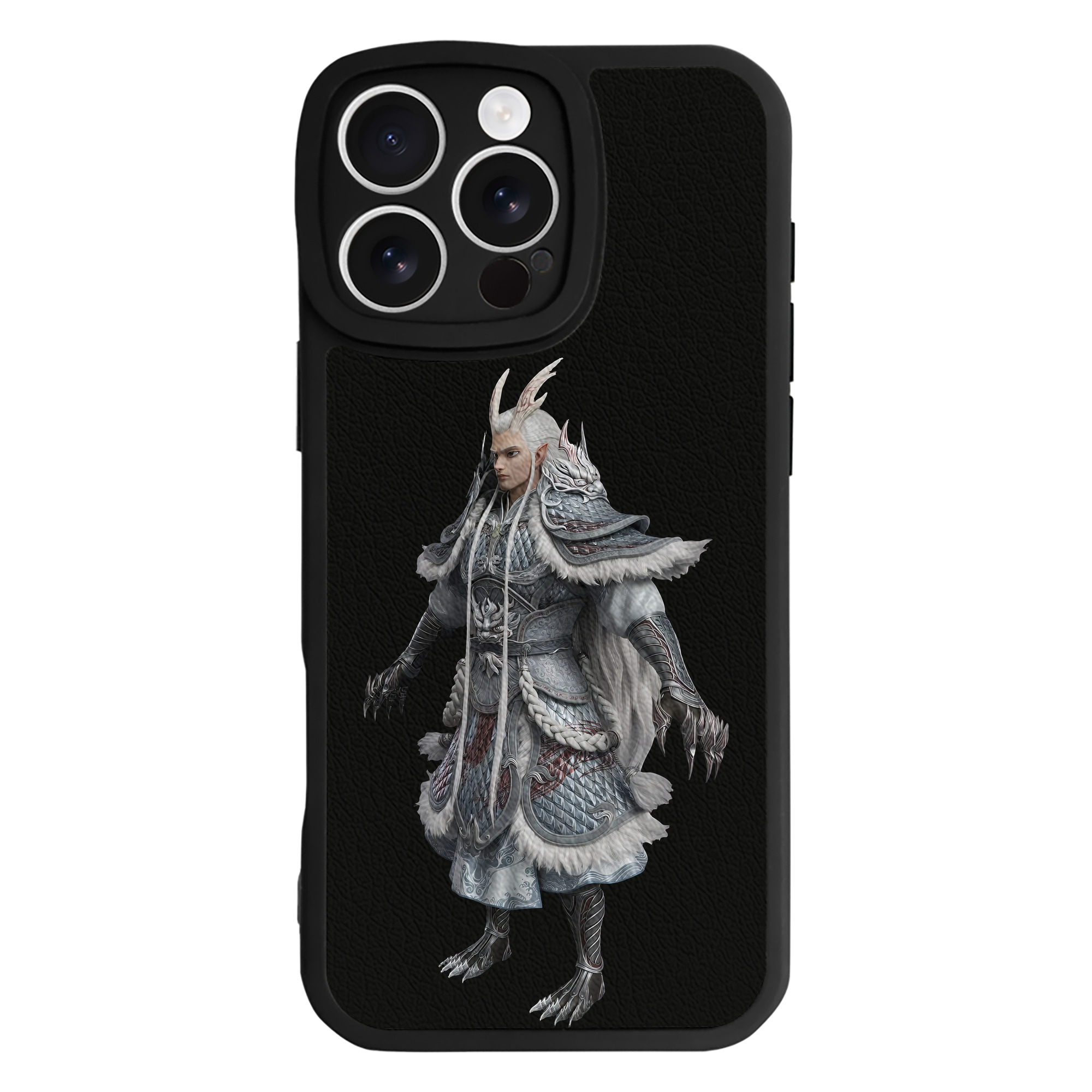 （画像用） Ne Zha 2 ナタ 魔童の大暴れ 【iPhone 16シリーズ対応】シリコンスマホケース（レザー調） 材質：シリコン